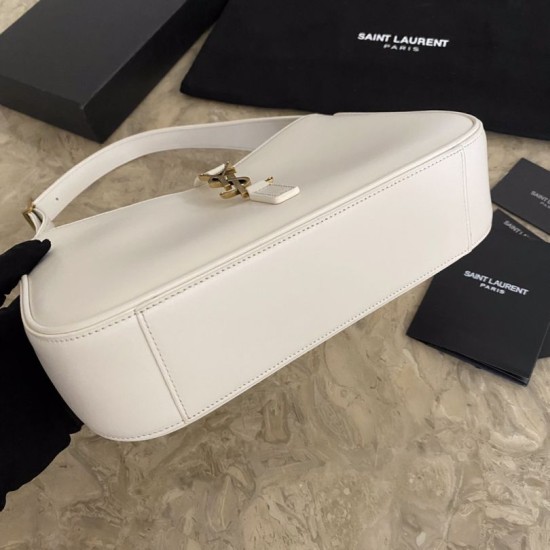 Replica YSL Saint Laurent hobo bag White