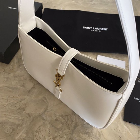Replica YSL Saint Laurent hobo bag White