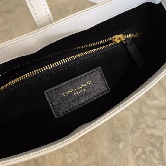 Replica YSL Saint Laurent hobo bag White
