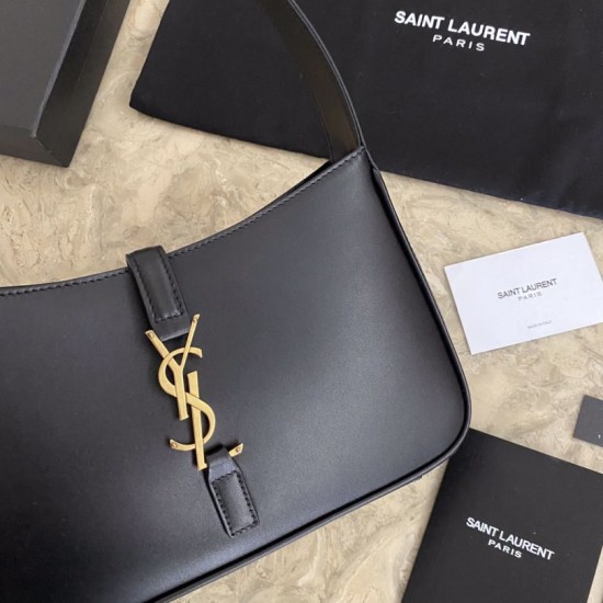 Replica YSL Saint Laurent hobo bag Black