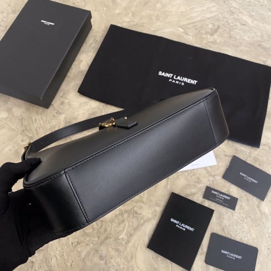 Replica YSL Saint Laurent hobo bag Black