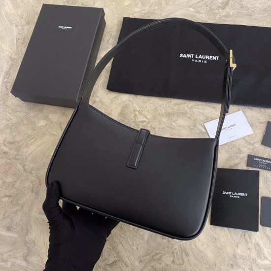Replica YSL Saint Laurent hobo bag Black