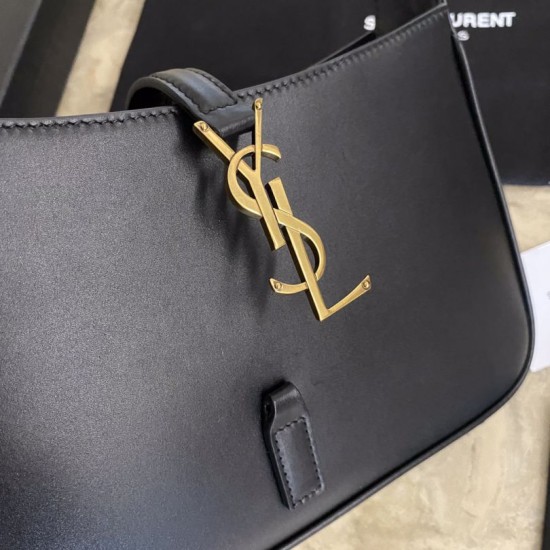 Replica YSL Saint Laurent hobo bag Black