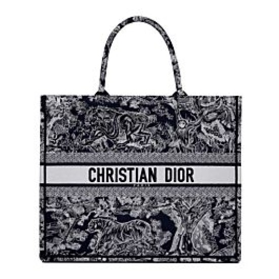 Replica Christian Dior Book Tote Dark Blue