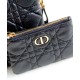 Fake Christian Dior Caro Multifunctional Pouch Black Replica