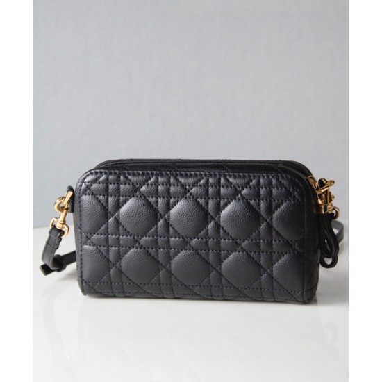 Fake Christian Dior Caro Double Pouch Replica