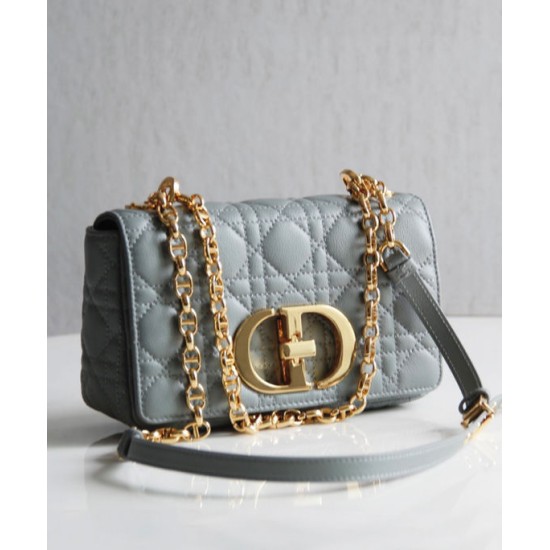 Replica Christian Dior Dior Caro Bag Gray
