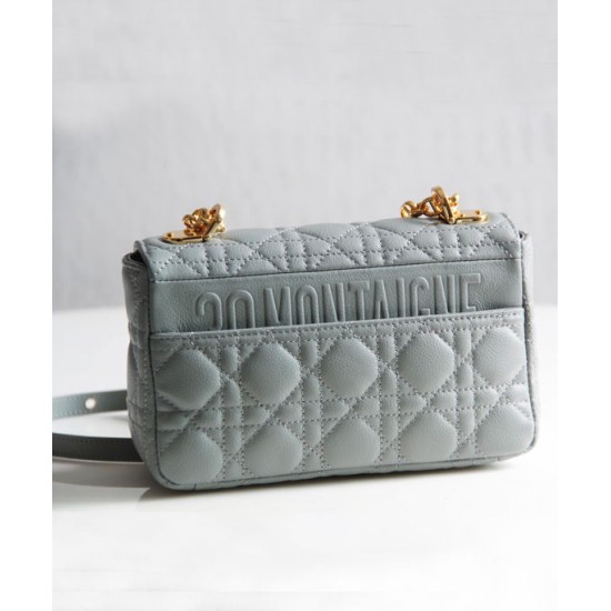 Replica Christian Dior Dior Caro Bag Gray