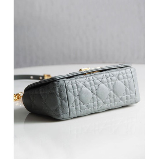 Replica Christian Dior Dior Caro Bag Gray