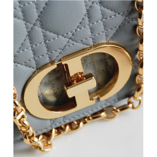 Replica Christian Dior Dior Caro Bag Gray