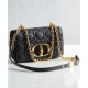 Replica Christian Dior Dior Caro Bag Black
