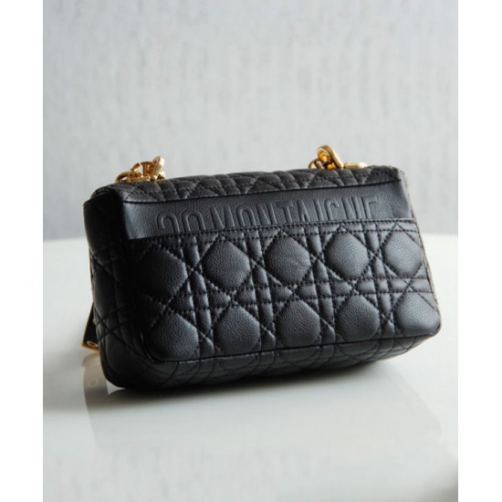 Replica Christian Dior Dior Caro Bag Black