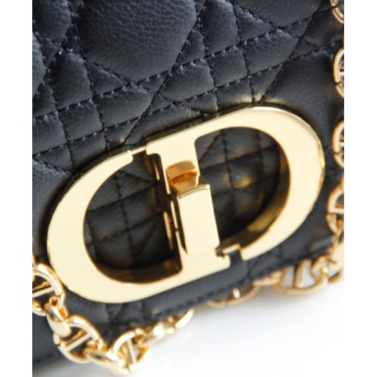 Replica Christian Dior Dior Caro Bag Black
