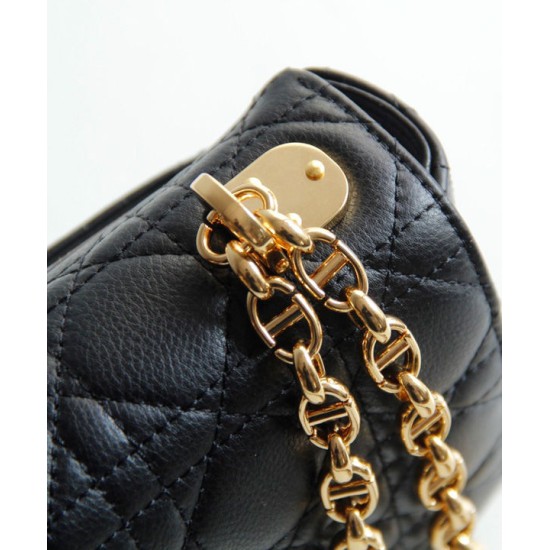 Replica Christian Dior Dior Caro Bag Black