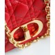 Fake Christian Dior Small Dior Caro Bag Red Replica