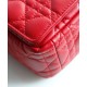 Fake Christian Dior Small Dior Caro Bag Red Replica