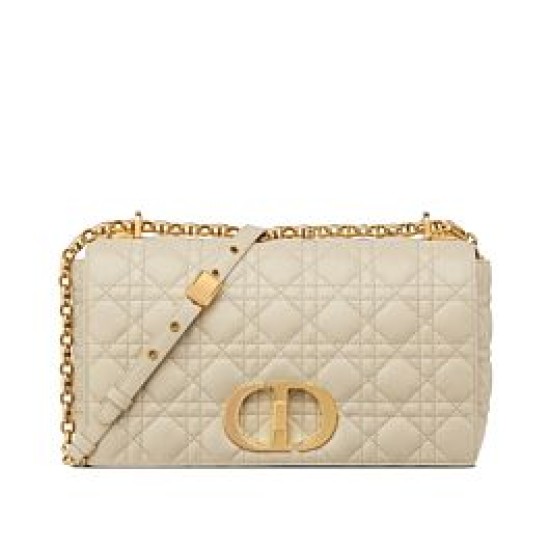 Replica Christian Dior Large Dior Caro Bag Apricot