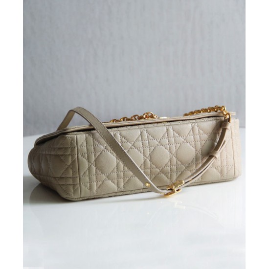 Replica Christian Dior Large Dior Caro Bag Apricot