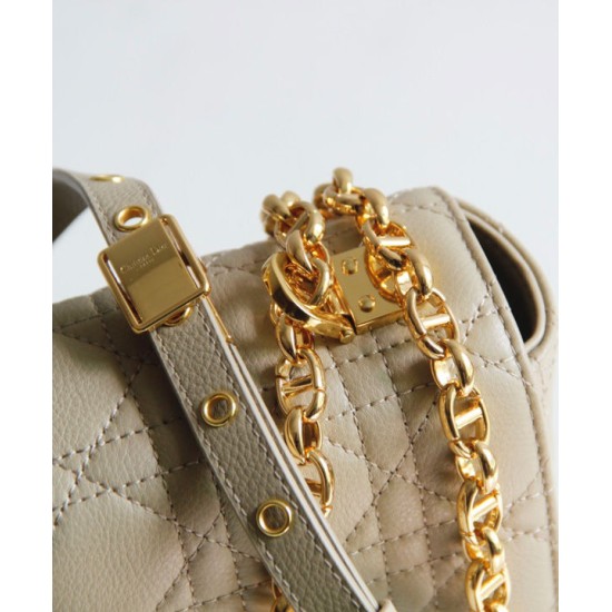 Replica Christian Dior Large Dior Caro Bag Apricot
