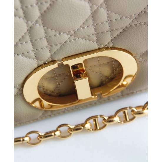 Replica Christian Dior Large Dior Caro Bag Apricot