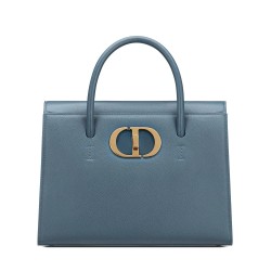 Fake Christian Dior Large St Honore Tote Blue Replica
