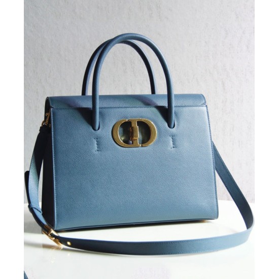 Fake Christian Dior Large St Honore Tote Blue Replica