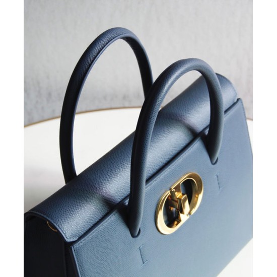 Fake Christian Dior Large St Honore Tote Blue Replica