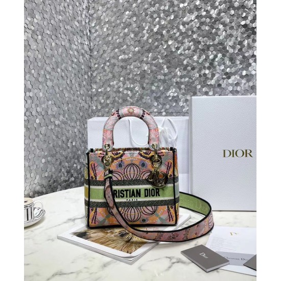 Replica Christian Dior Lady D-Lite Bag Pink