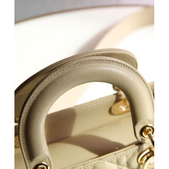 Fake Christian Dior Lady Dior My Abcdior Bag Apricot Replica