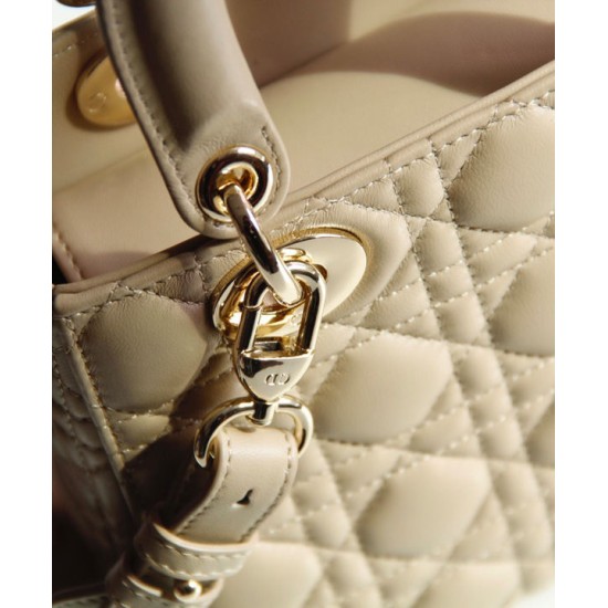 Fake Christian Dior Lady Dior My Abcdior Bag Apricot Replica
