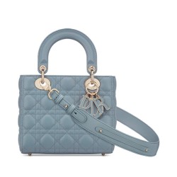 Fake Christian Dior Lady Dior My Abcdior Bag Light Blue Replica