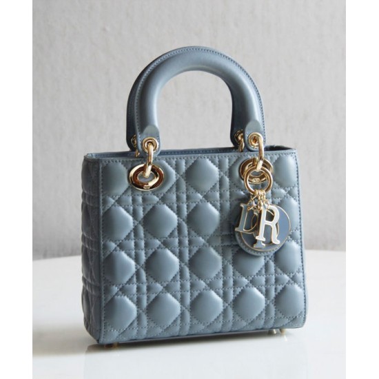 Fake Christian Dior Lady Dior My Abcdior Bag Light Blue Replica