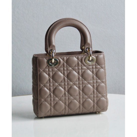 Replica Christian Dior Lady Dior My Abcdior Bag Light Coffee