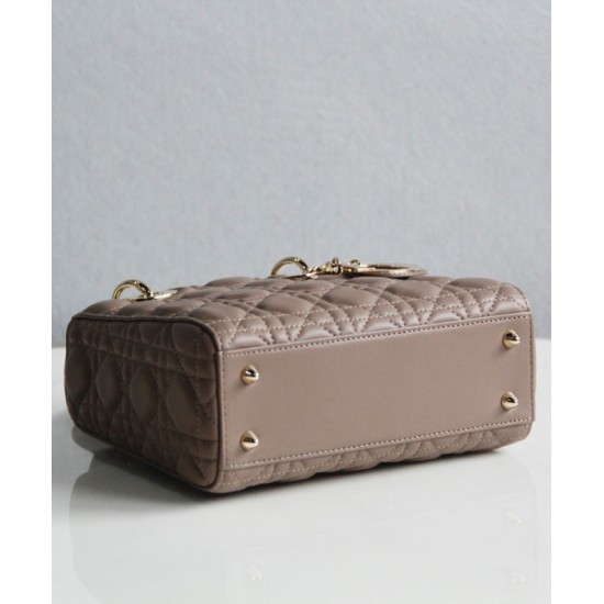 Replica Christian Dior Lady Dior My Abcdior Bag Light Coffee