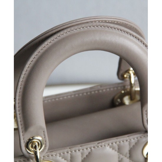 Replica Christian Dior Lady Dior My Abcdior Bag Light Coffee