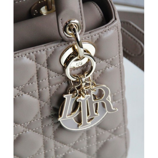 Replica Christian Dior Lady Dior My Abcdior Bag Light Coffee