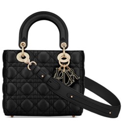 Fake Christian Dior Lady Dior My Abcdior Bag Black Replica