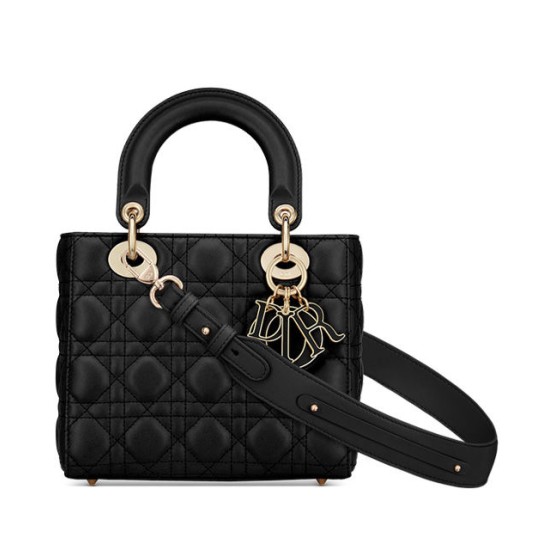 Fake Christian Dior Lady Dior My Abcdior Bag Black Replica