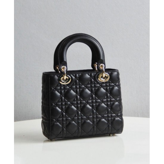 Fake Christian Dior Lady Dior My Abcdior Bag Black Replica