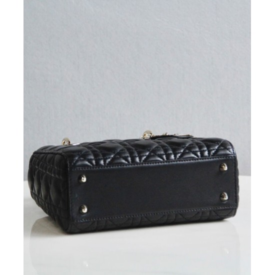 Fake Christian Dior Lady Dior My Abcdior Bag Black Replica