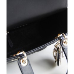 Fake Christian Dior Lady Dior My Abcdior Bag Black Replica