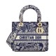 Replica Christian Dior Medium Lady D-Lite Bag Dark Blue