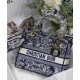 Replica Christian Dior Medium Lady D-Lite Bag Dark Blue