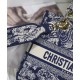 Replica Christian Dior Medium Lady D-Lite Bag Dark Blue