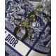 Replica Christian Dior Medium Lady D-Lite Bag Dark Blue