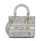 Replica Christian Dior Medium Lady D-Lite Bag Gray