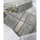 Replica Christian Dior Medium Lady D-Lite Bag Gray