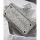 Replica Christian Dior Medium Lady D-Lite Bag Gray