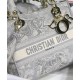Replica Christian Dior Medium Lady D-Lite Bag Gray