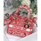 Fake Christian Dior Medium Lady D-Lite Bag Red Replica